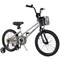 Children’s Bike with Training Wheels and Enclosed Chain Guard, Hand Brake Basket Reflectors